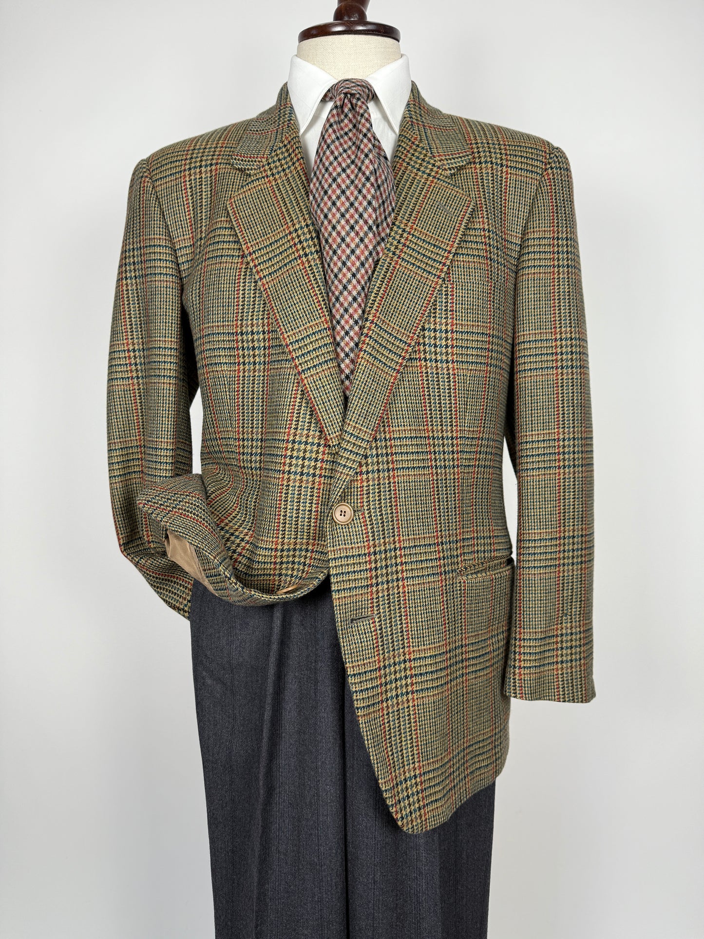 Giacca Hilton anni ‘80 principe di Galles lana e cashmere  - tg. 52