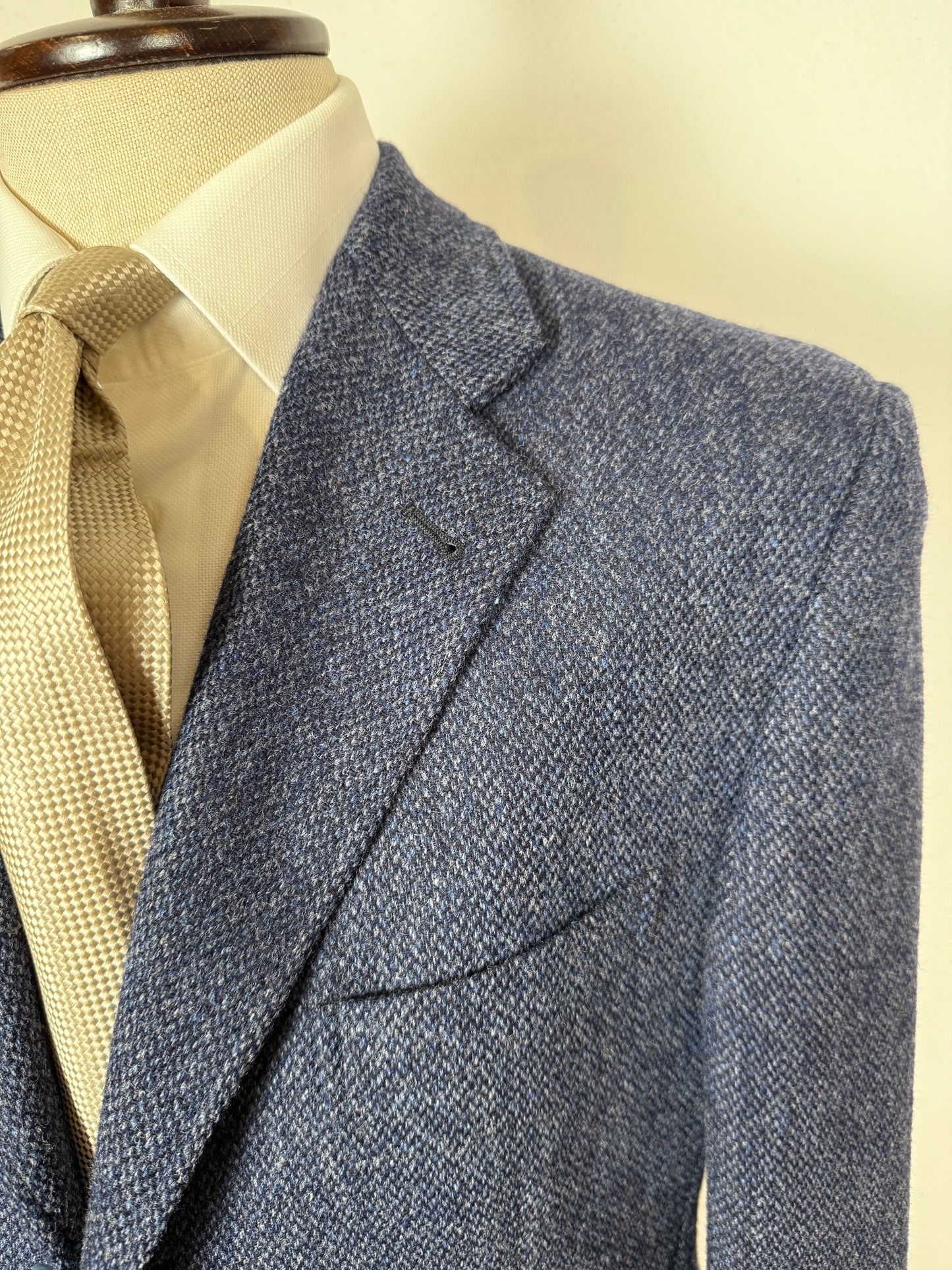 Giacca anni ‘90 in tweed blu - tg. 50