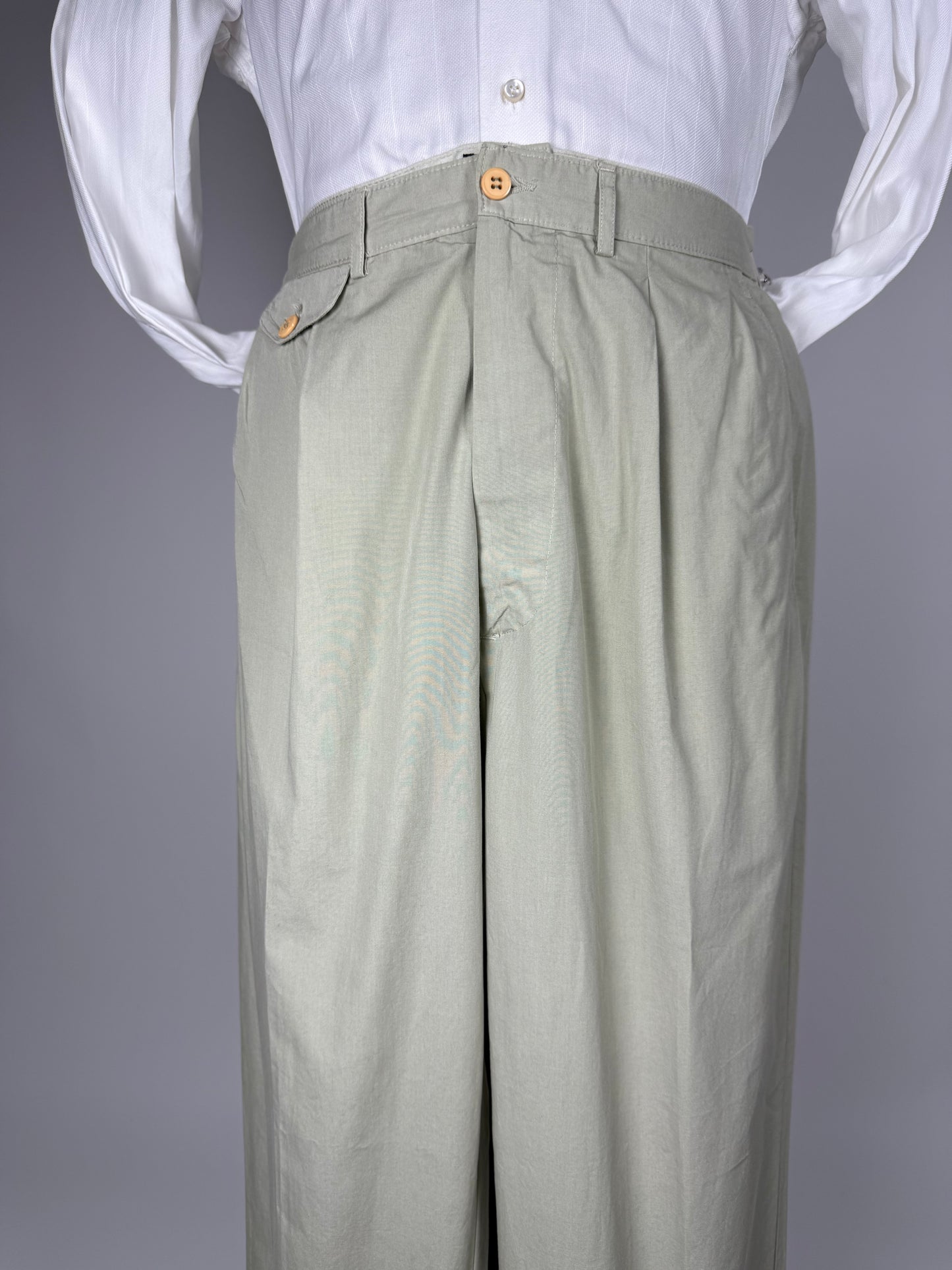 Pantaloni Valentino Jeans anni '80 tela di cotone - tg. 52
