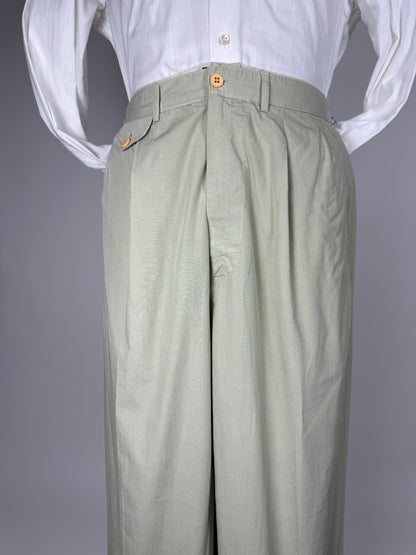 Pantaloni Valentino Jeans anni '80 tela di cotone - tg. 52