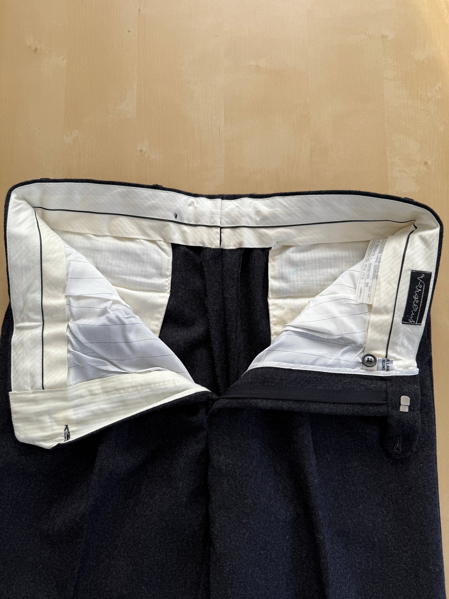 Pantaloni anni ‘80 flanella grigio antracite - tg. 50