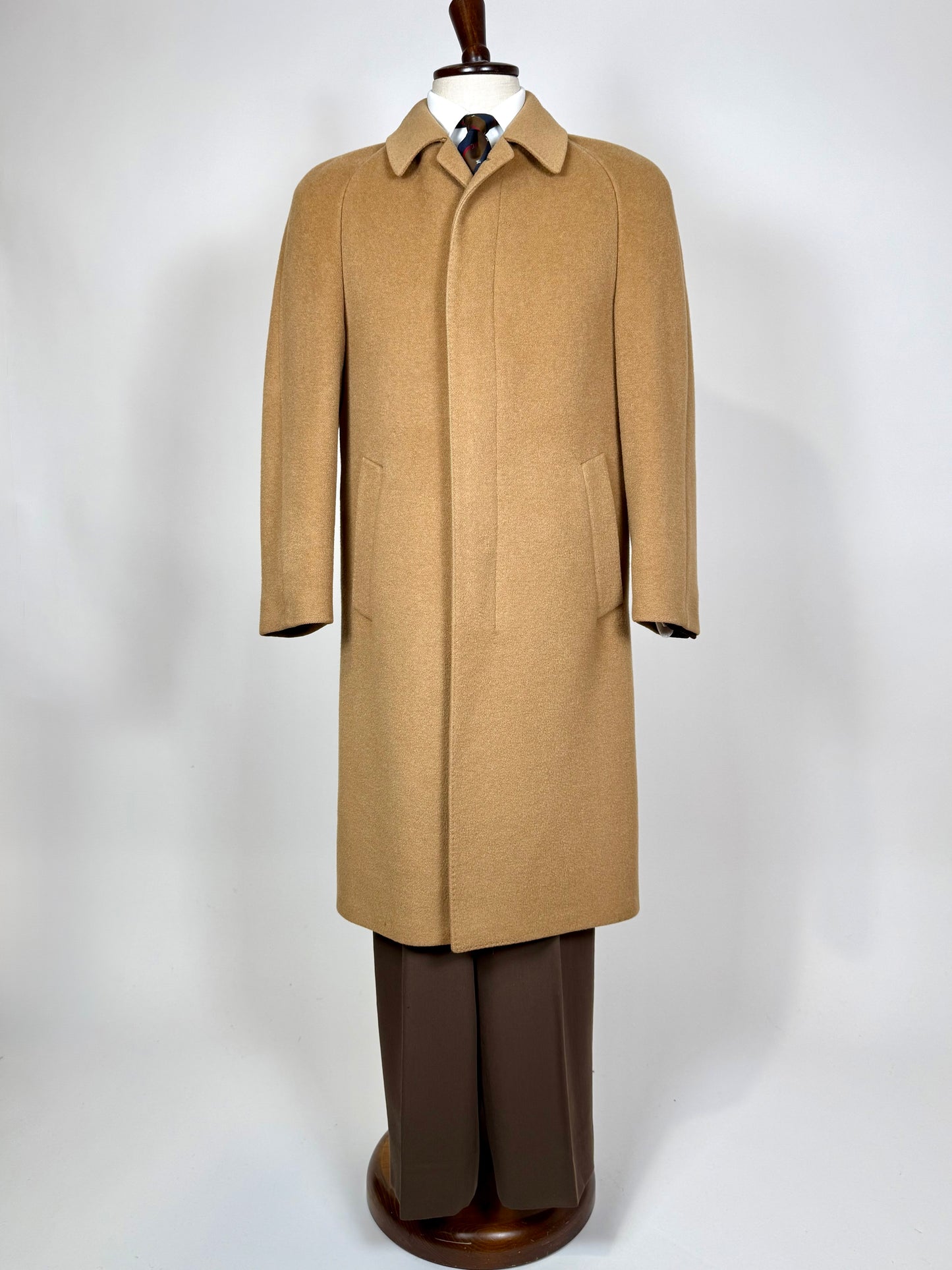Cappotto raglan anni ‘80 lana e cammello - tg. 46-48