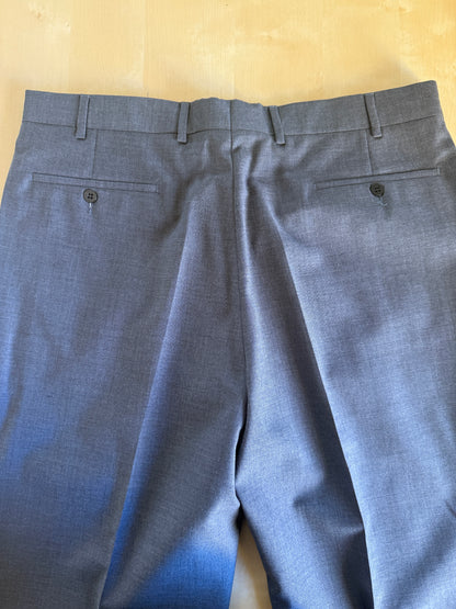 Pantaloni anni ‘90 in fresco lana grigio antracite (NOS) - tg. 52/54