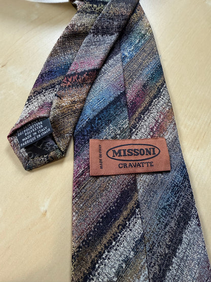 Cravatta Missoni multicolore sfumata