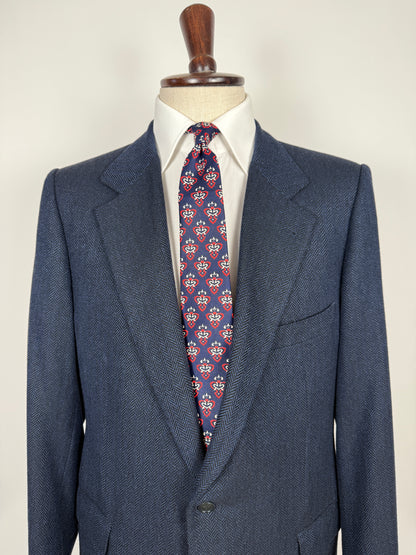 Giacca anni '90 spigato lana e cashmere Loro Piana - tg. 50/52