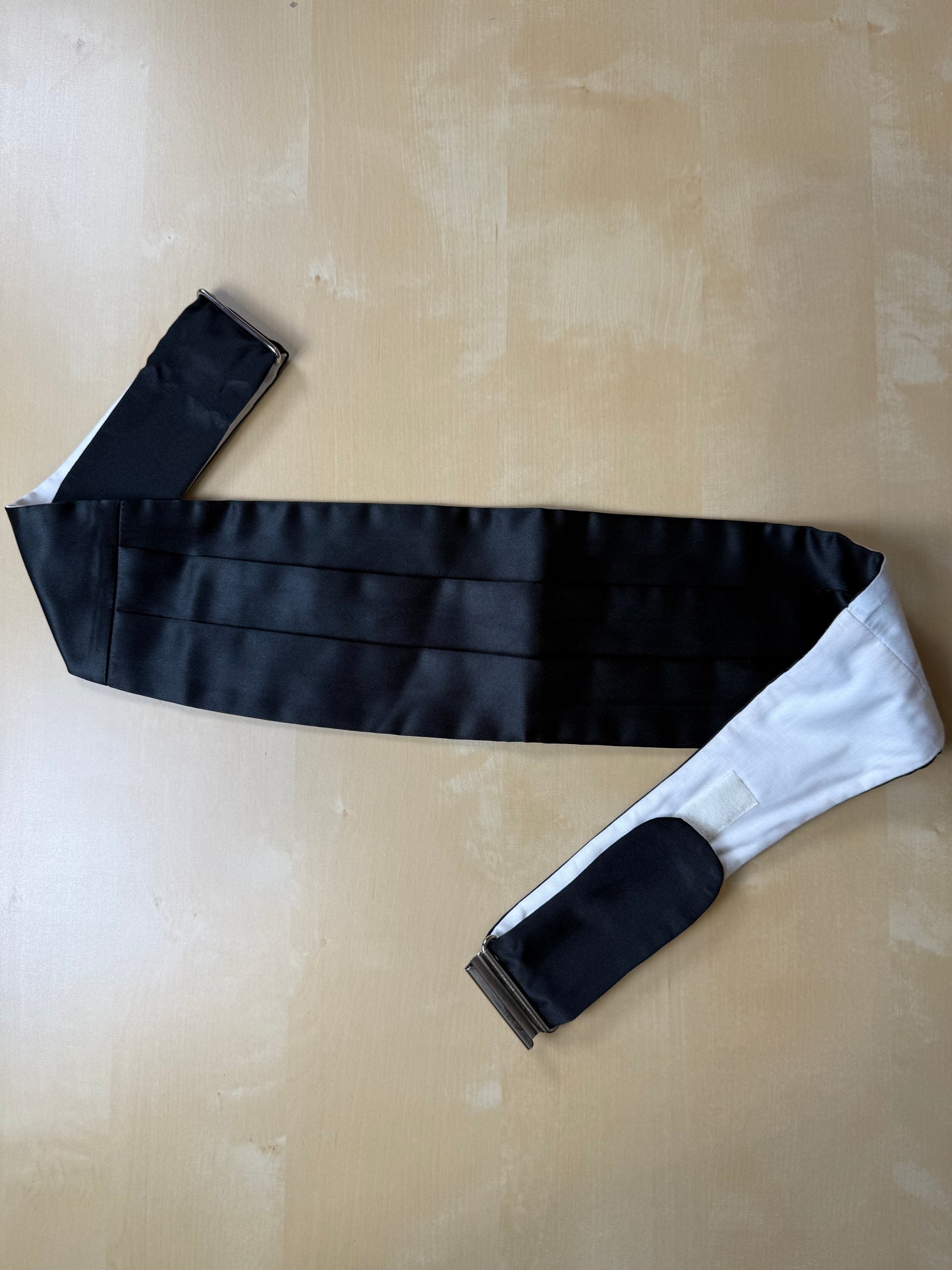 Fascia da smoking in raso di seta - 85-95 cm