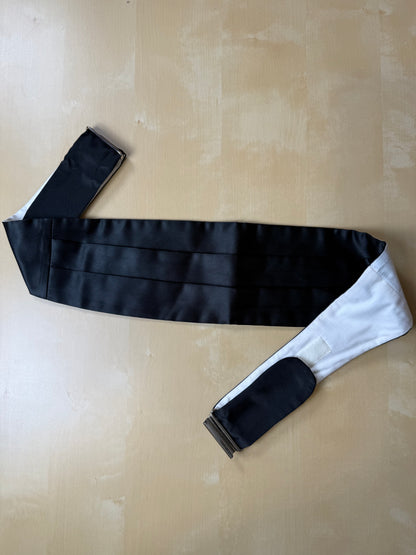 Fascia da smoking in raso di seta - 85-95 cm