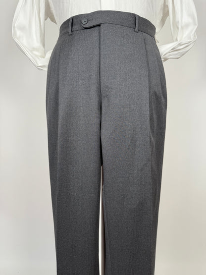 Pantaloni anni ‘80 flanella leggera antracite - tg. 46/48