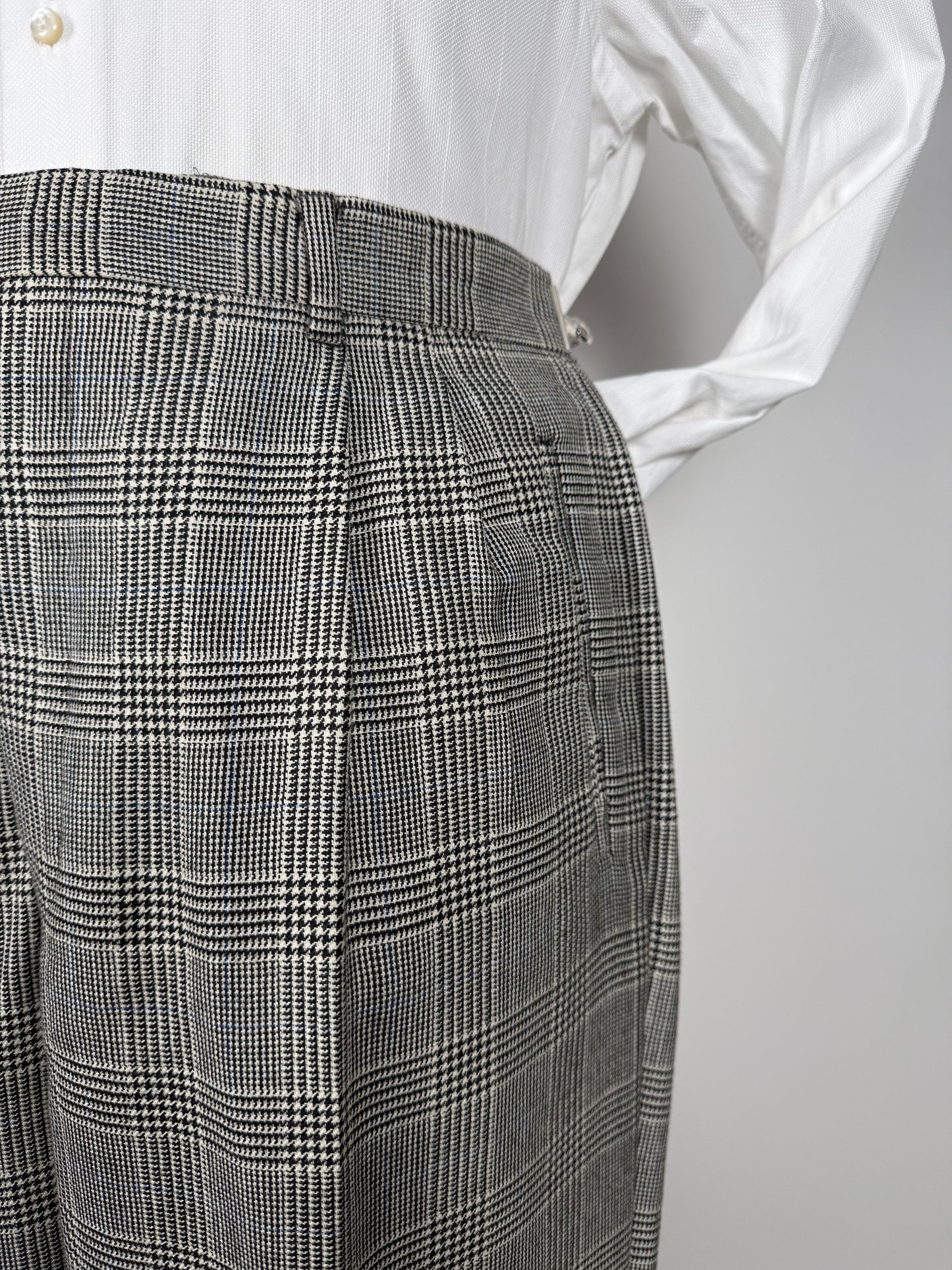 Pantaloni anni ‘80 flanella principe di Galles - tg. 52