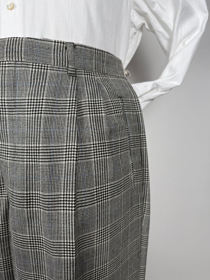 Pantaloni anni ‘80 flanella principe di Galles - tg. 52