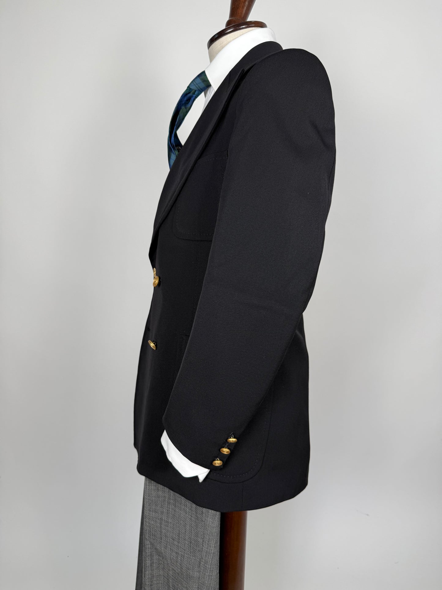 Navy blazer doppiopetto Pierre Cardin anni '70 - tg. 46