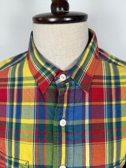 Camicia Ralph Lauren in seta e lino a quadri - XXL