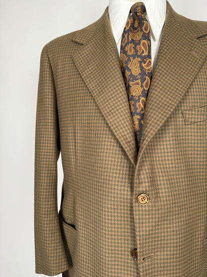 Giacca sartoriale anni ‘50 check - tg. 52 corta