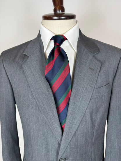 Completo anni '80 fresco lana grigio - tg. 46