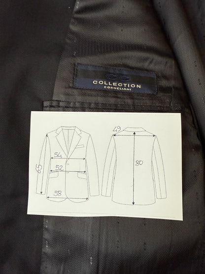 Giacca Corneliani in twill di lana nero - tg. 50/52