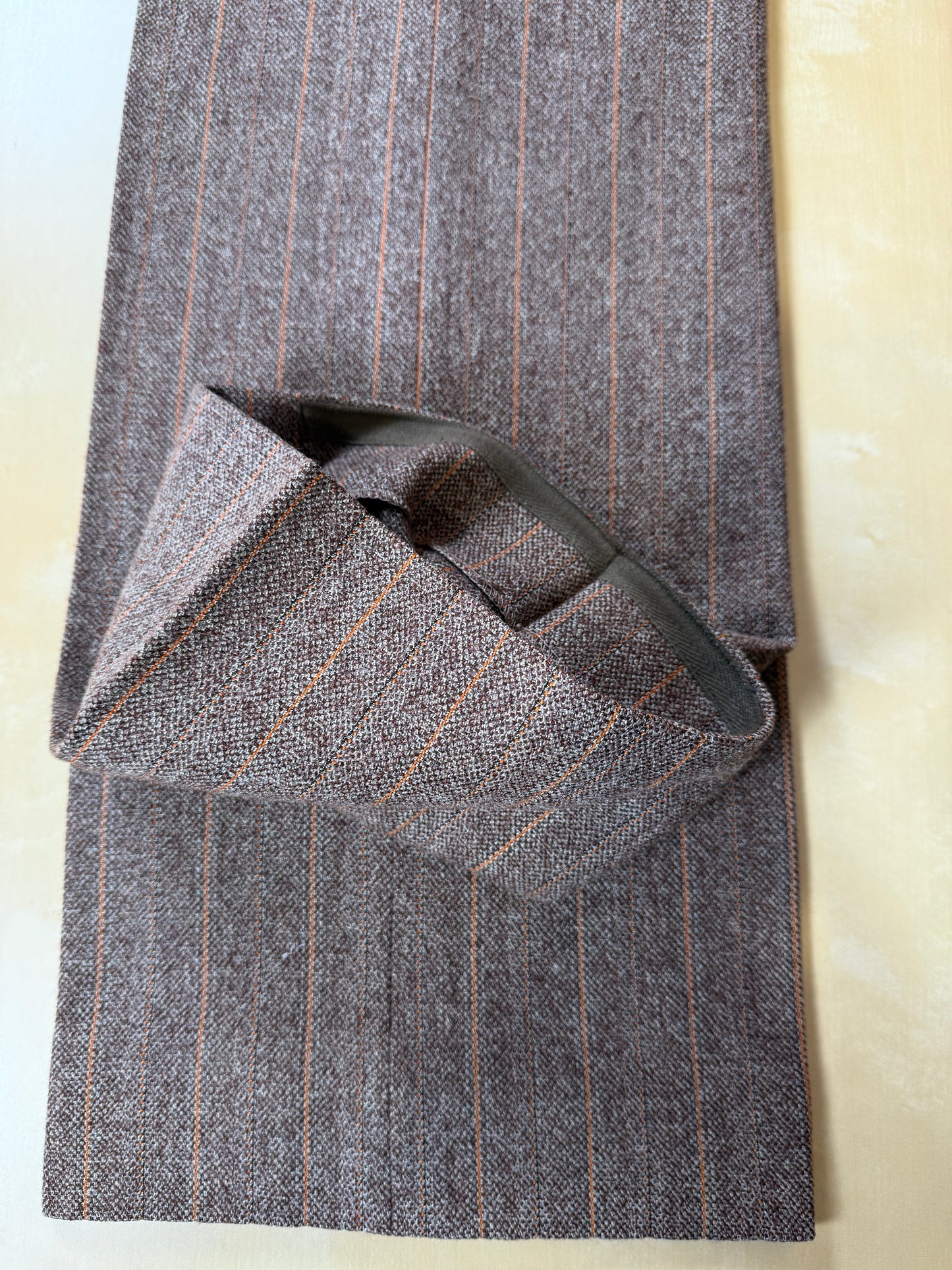 Completo anni ‘70 tweed marrone - tg. 50