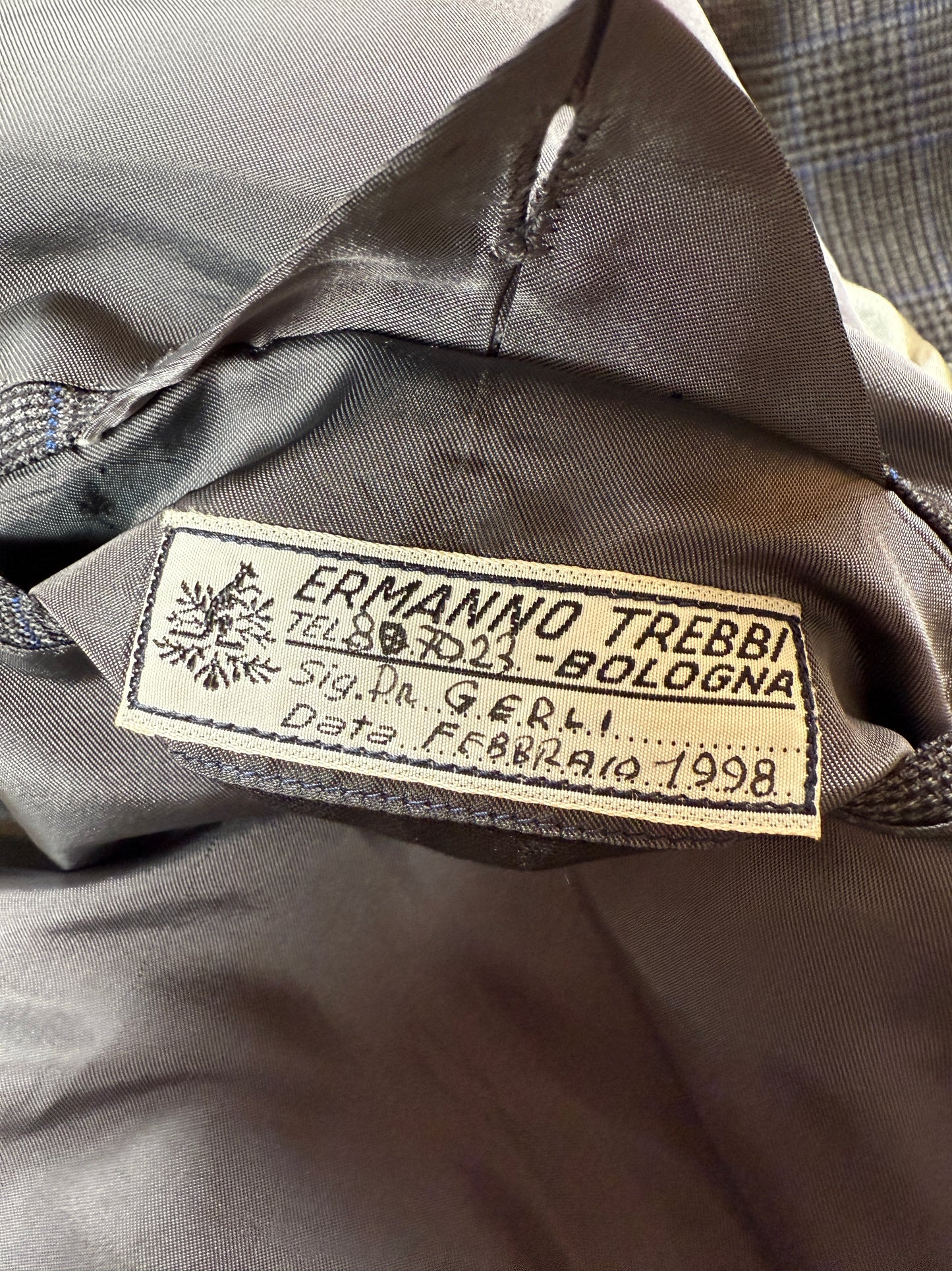 Completo 3 pezzi sartoriale principe di Galles - tg. 50