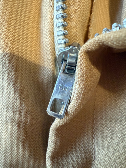 Pantalone sartoriale anni ‘70 in lana pettinata beige (nuovo) - tg. 44