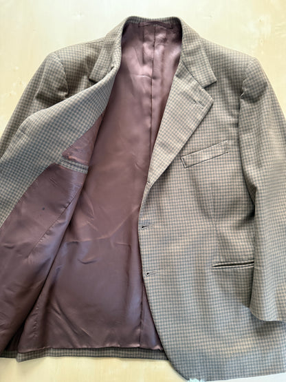 Giacca sartoriale anni ‘50 check - tg. 52 corta