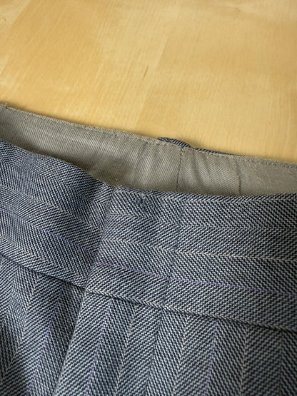 Completo sartoriale anni ‘60/'70 in grisaglia color carta da zucchero gessato - tg. 50/52