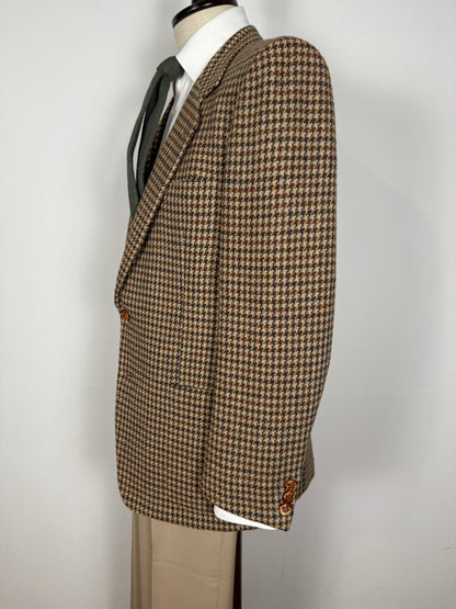 Giacca Yves Saint Laurent anni ‘70 in tweed pied-de-poule - tg. 48