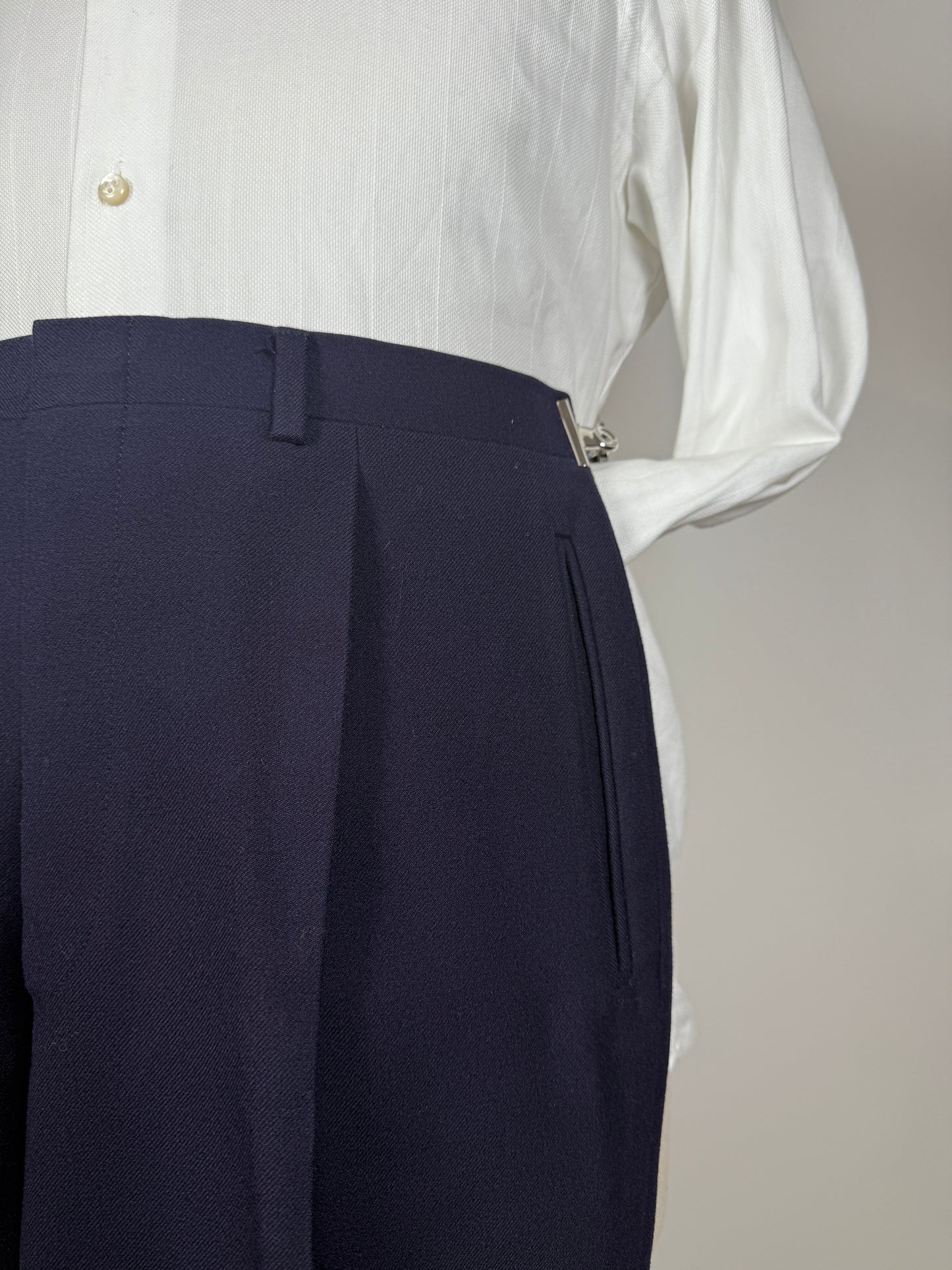 Completo anni ‘60 flanella blu - tg. 46