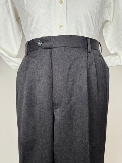 Pantaloni flanella pettinata grigio antracite - tg. 52