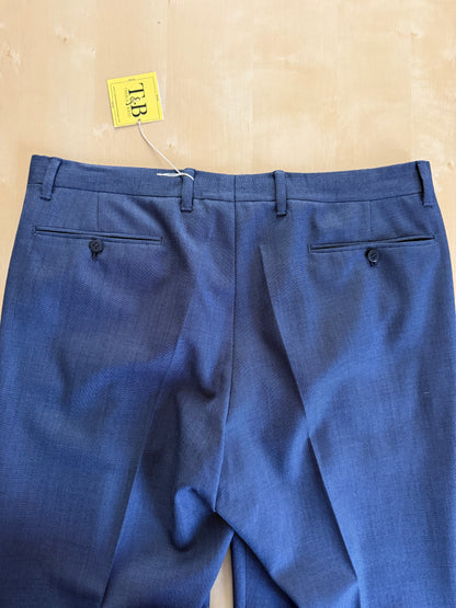Pantaloni sartoriali grisaglia blu - tg. 52 corta