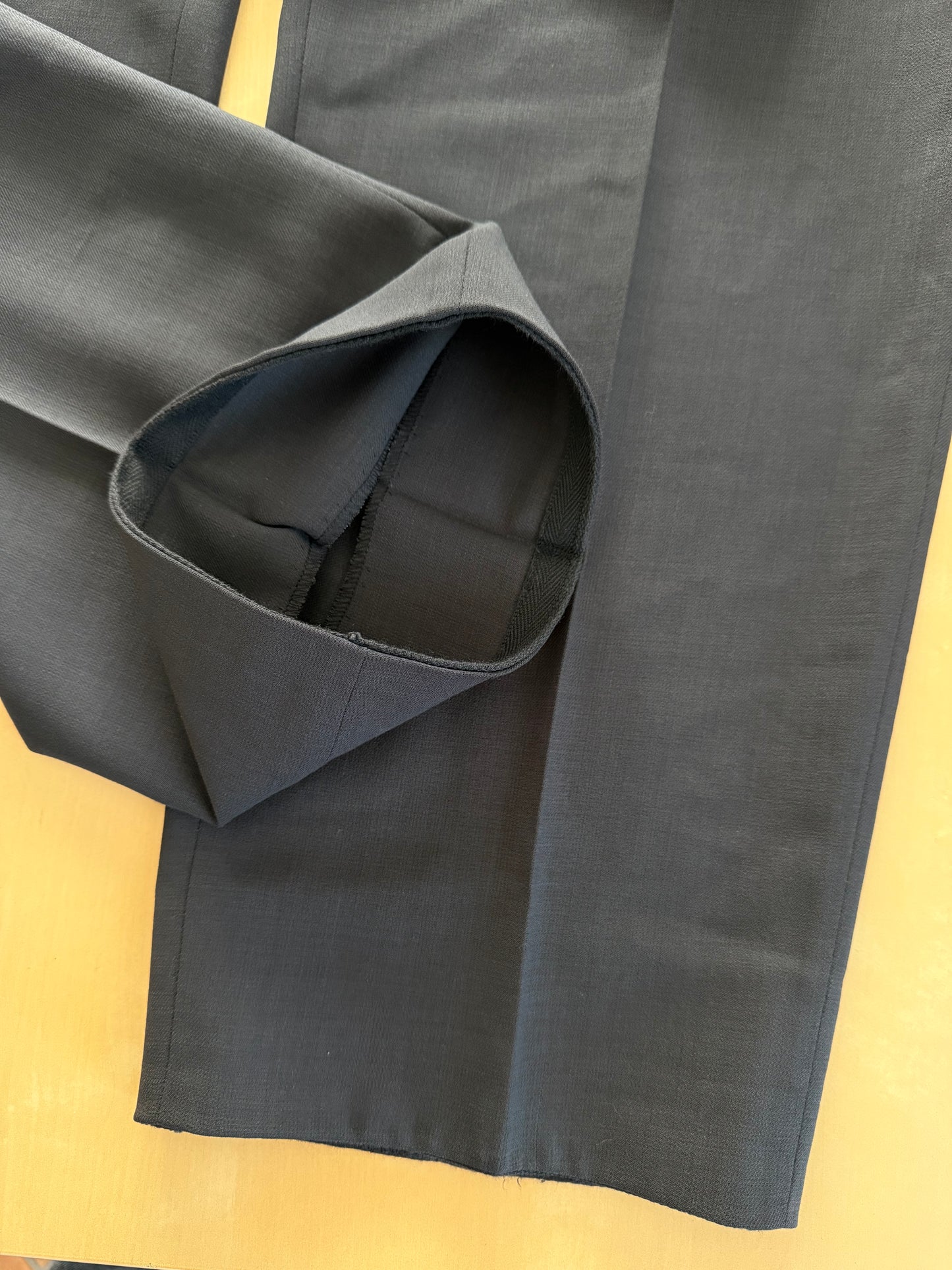 Completo Armani anni '90 fresco lana grigio petrolio - tg. 54