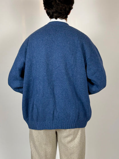 Cardigan vintage Les Copains in pura lana - XL (56-58)