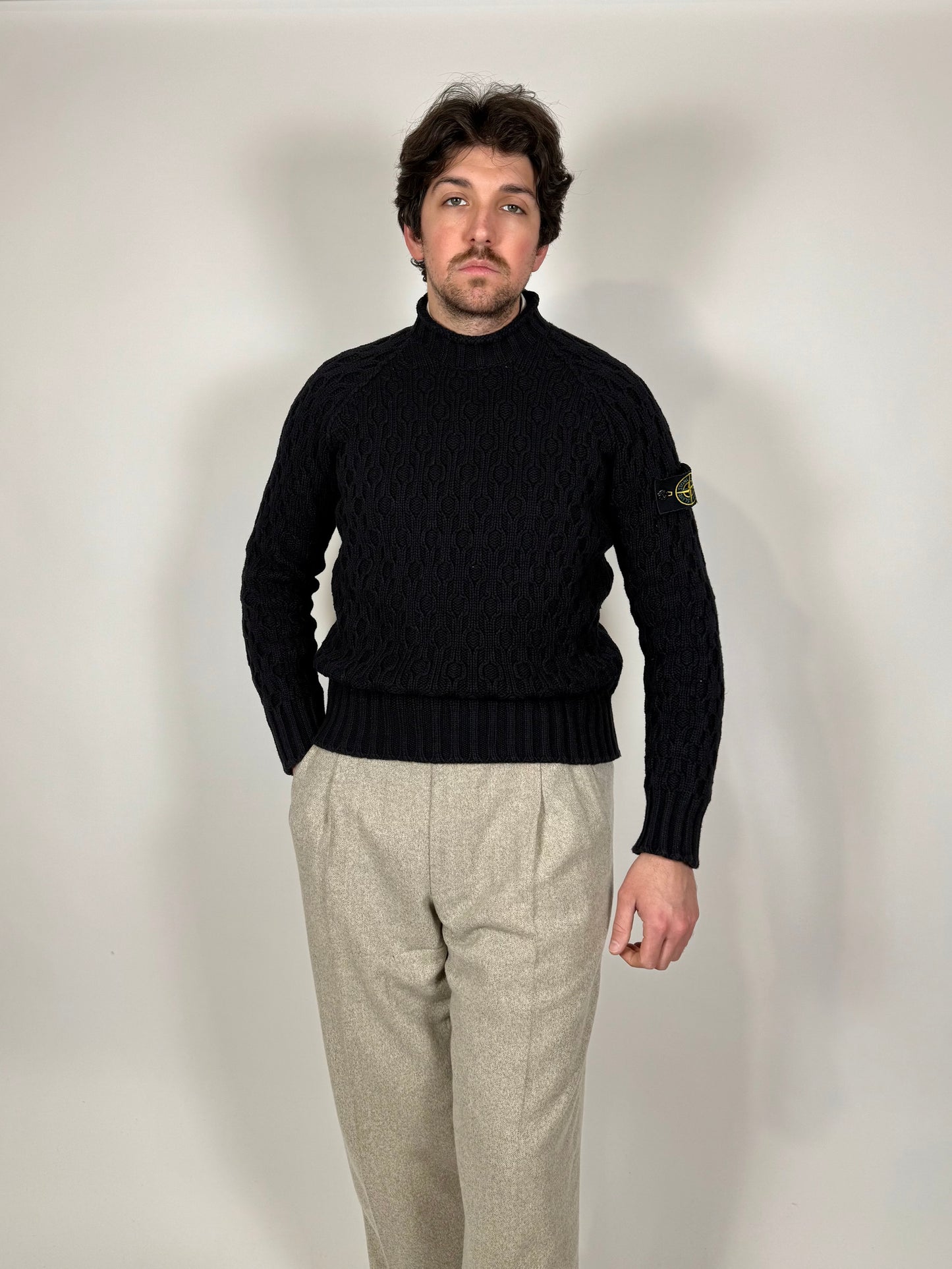 Maglione Stone Island cotone nido d’ape - S/M