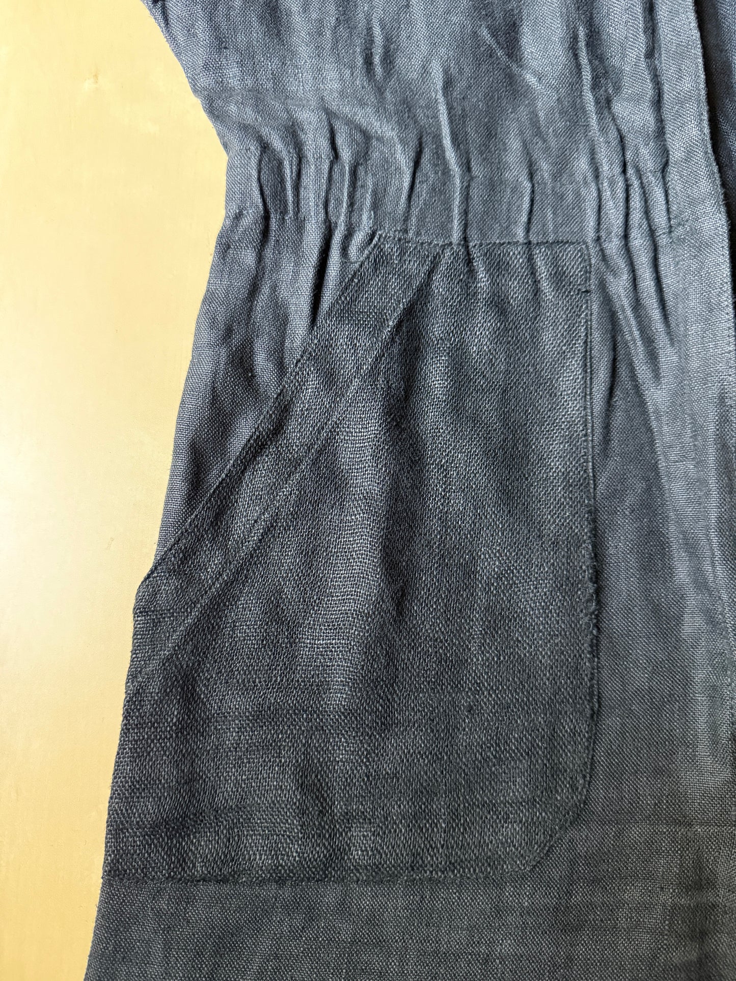 Tuta in lino nera anni ‘70 - tg. 44