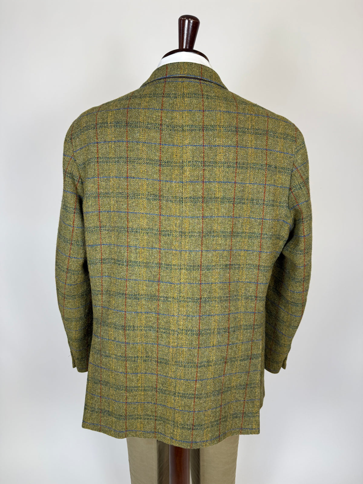 Giacca De Paz tweed verde finestrato - tg. 58