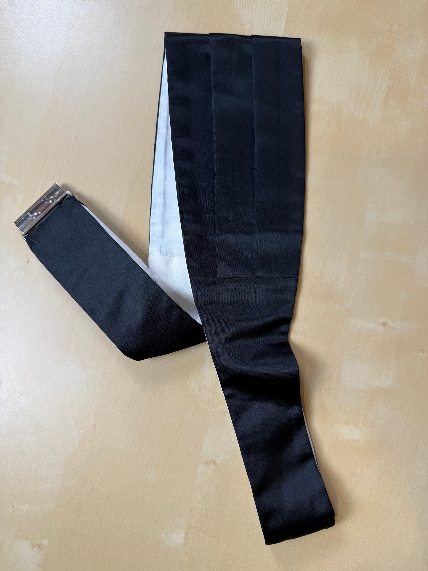 Fascia da smoking in raso di seta - 85-95 cm