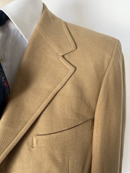 Giacca americana anni ‘60/‘70 in puro cashmere spinato - tg. 52