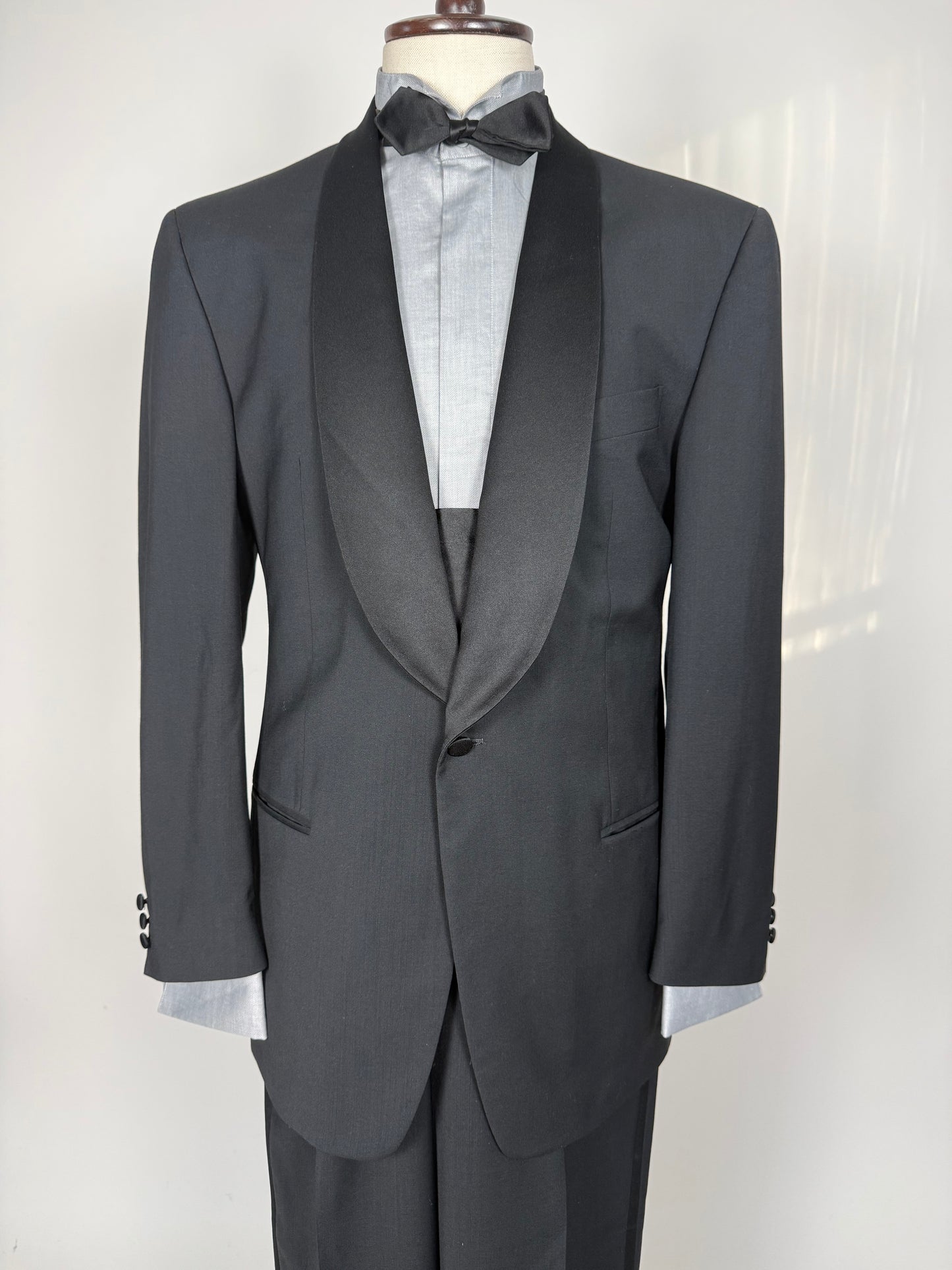 Smoking Ermenegildo Zegna in fresco lana anni ‘80/‘90 - tg. 48 drop 7