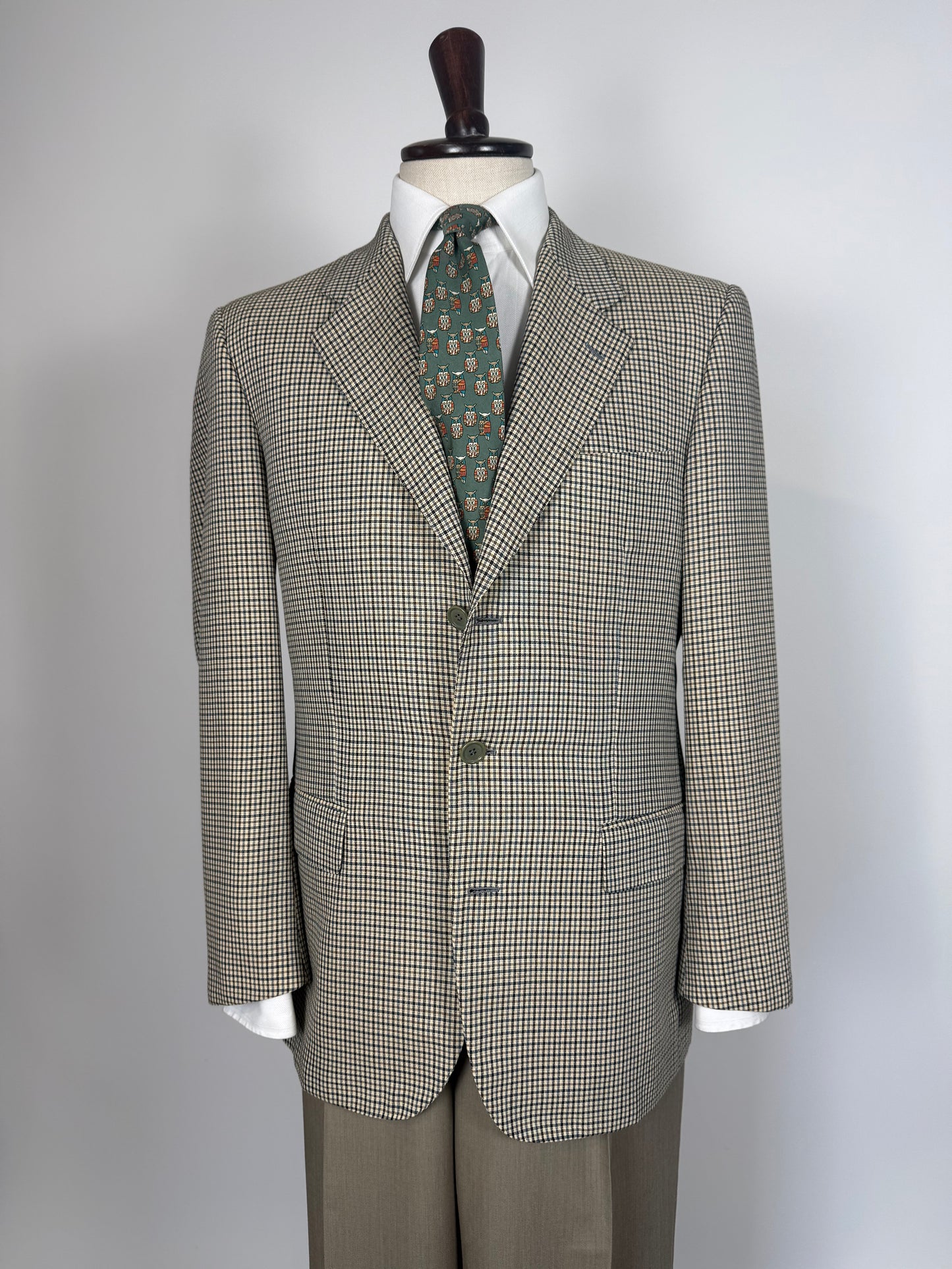 Giacca estiva Pierre Cardin anni '90 super twist quadretti - tg. 50