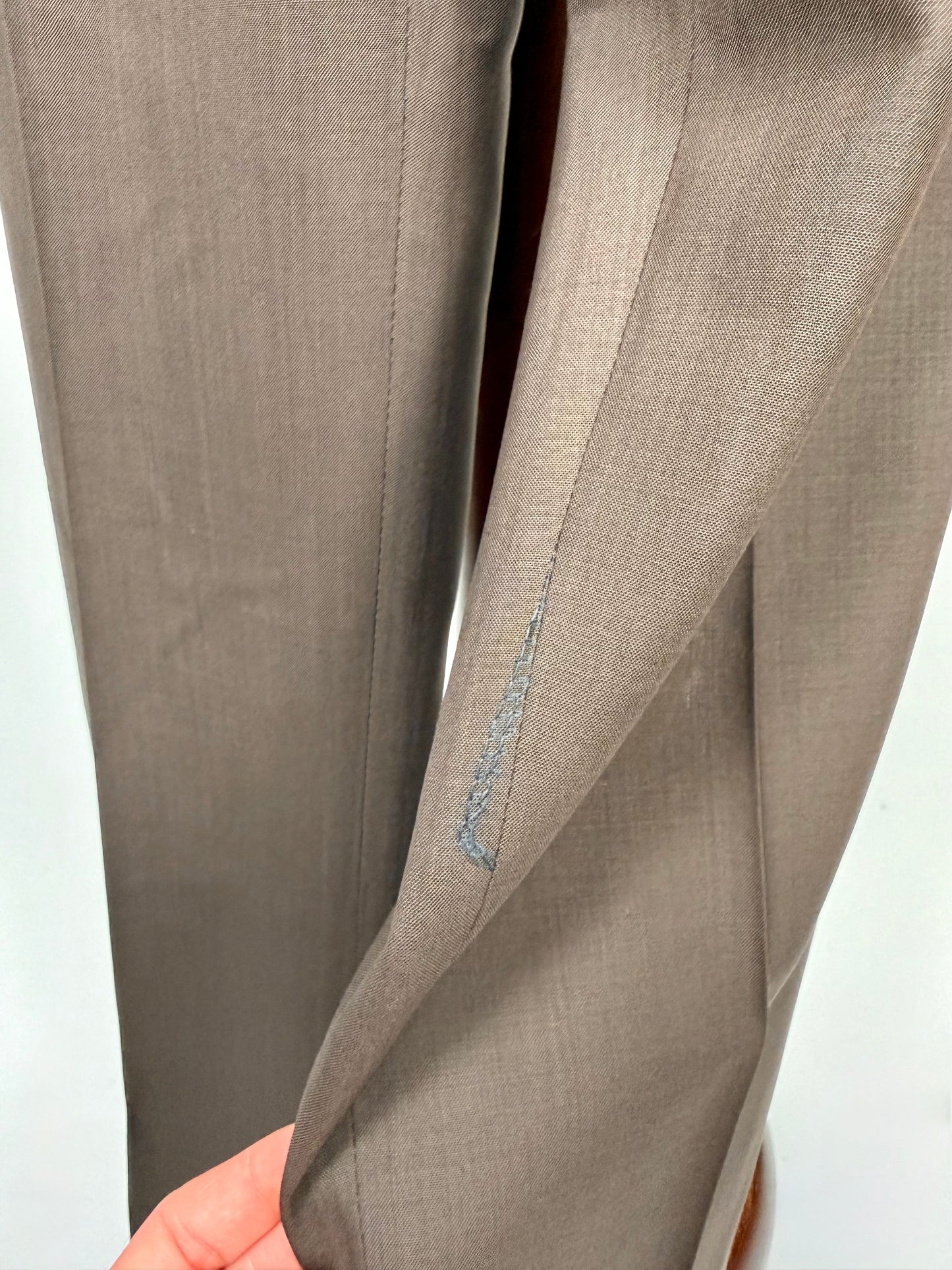 Pantaloni fresco lana marrone cacao (NOS) - tg. 48