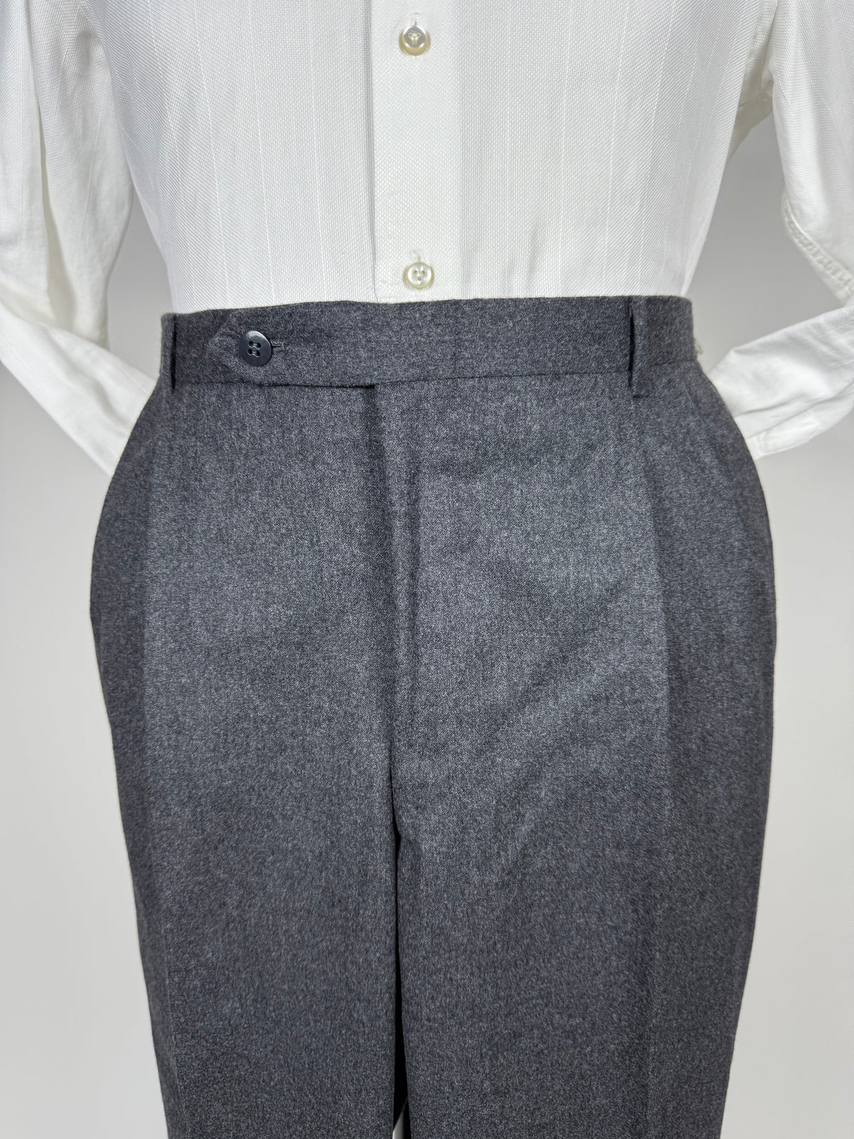 Pantaloni sartoriali flanella antracite - tg. 54/56