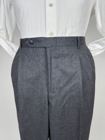 Pantaloni sartoriali flanella antracite - tg. 54/56