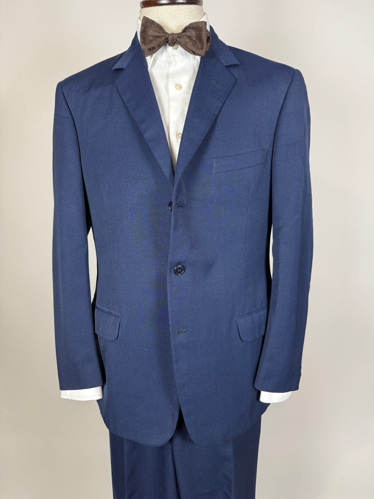 Completo anni ‘60 twill pettinato blu - tg. 48/50