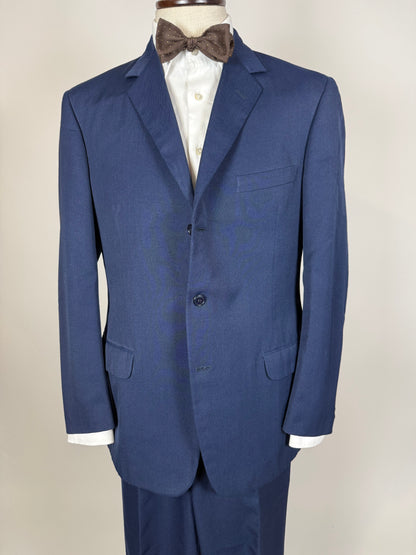 Completo anni ‘60 twill pettinato blu - tg. 48/50