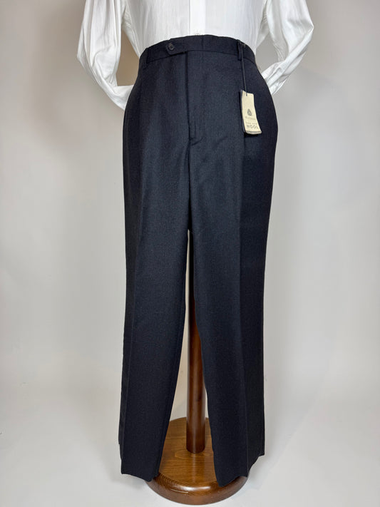 Pantaloni in flanella antracite anni '90 (NOS) - tg. 54