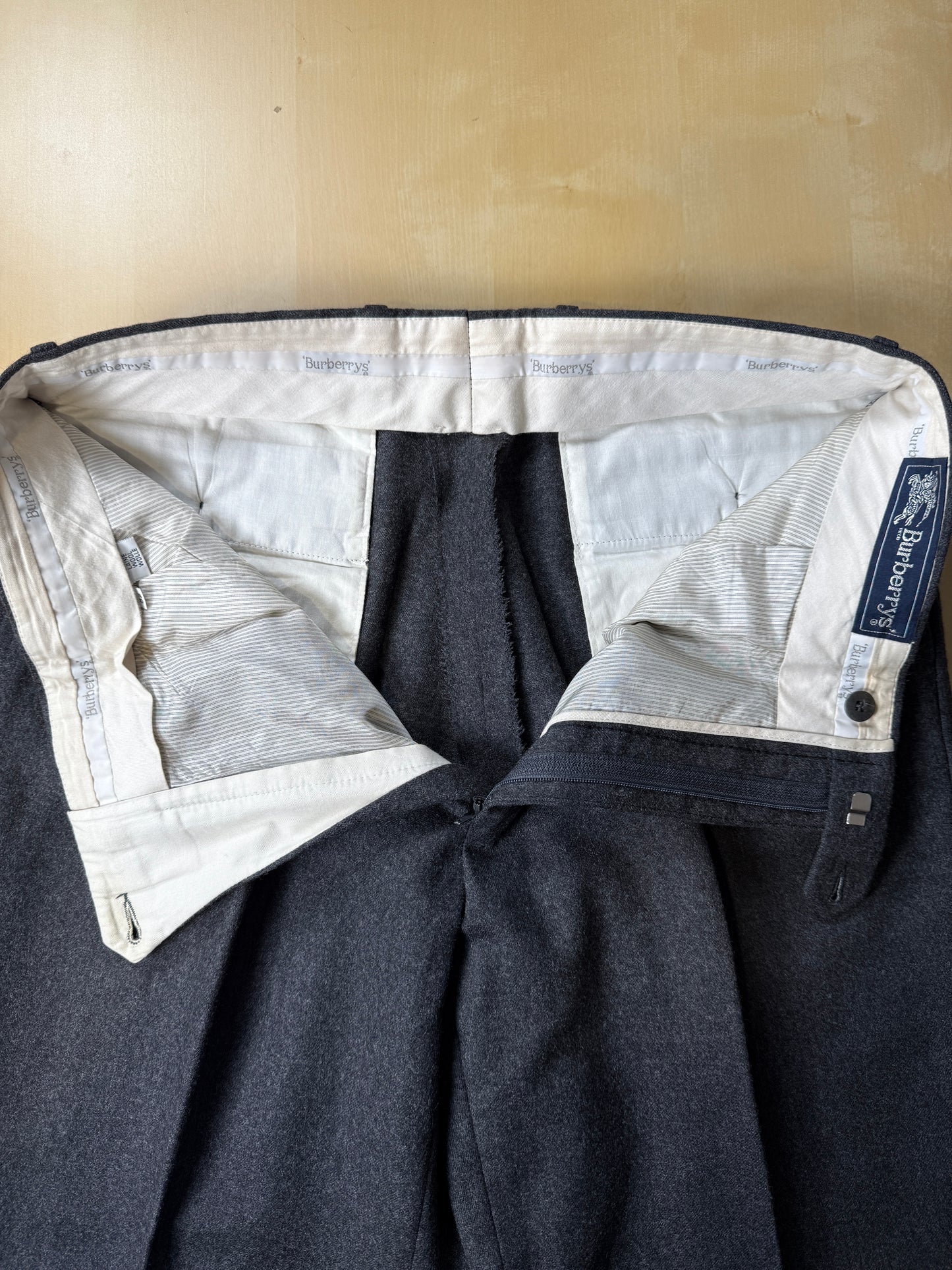 Pantaloni Burberrys flanella antracite - tg. 50