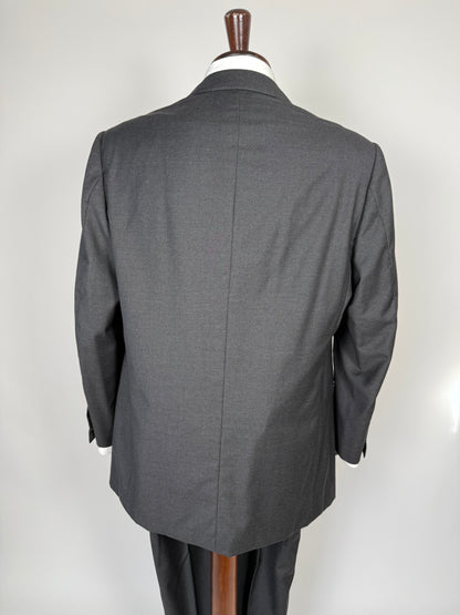 Completo sartoriale flanella pettinata grigio antracite - tg. 52/54, drop basso