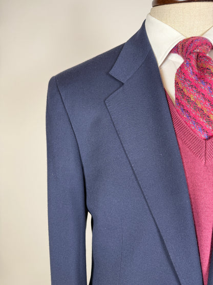 Blazer Trussardi anni ‘90 flanella blu - tg. 48/50