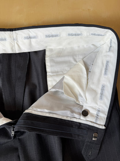 Completo Yves Saint Laurent anni ‘90 grigio gessato - tg. 54/56