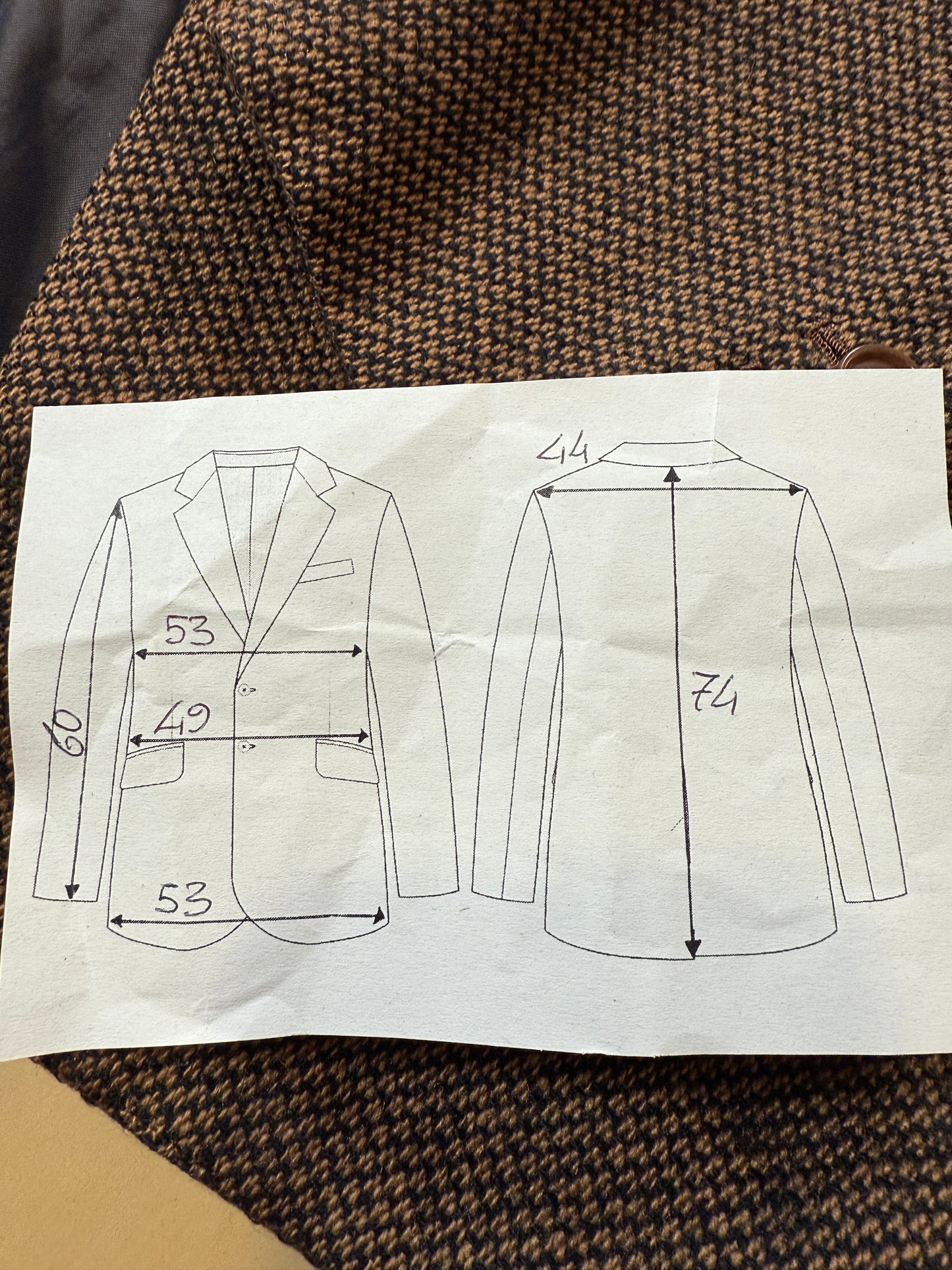 Giacca De Paz anni ‘70 lana e cashmere mélange - tg. 46/48