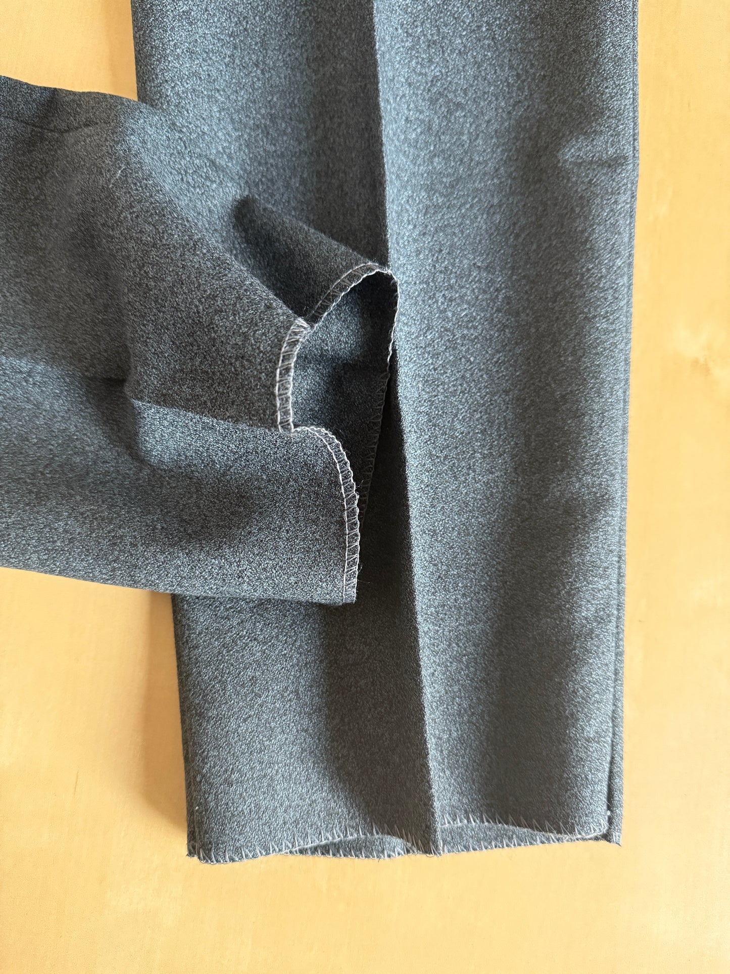 Pantaloni anni ‘80 crepella di lana verde scuro (NOS) - tg. 46