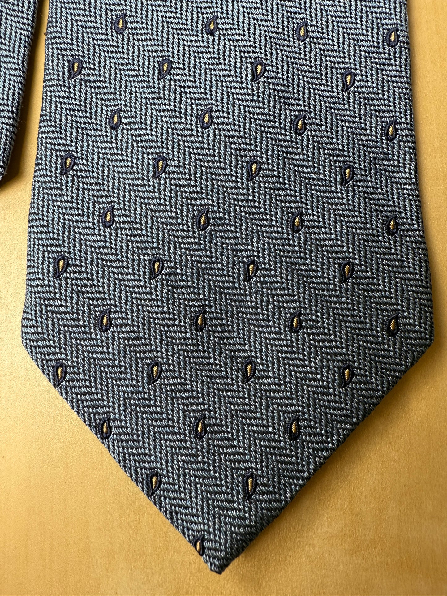 Cravatta Brooks Brothers herringbone e paisley made in USA